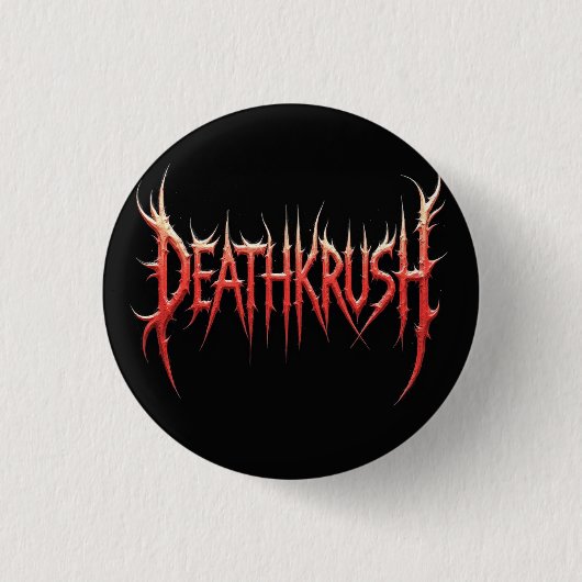 Deathkrush - Pin button 缶バッジ (正面)