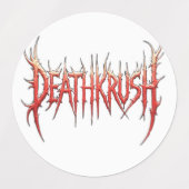 Deathkrush - Stickers ラベル (デザイン2)