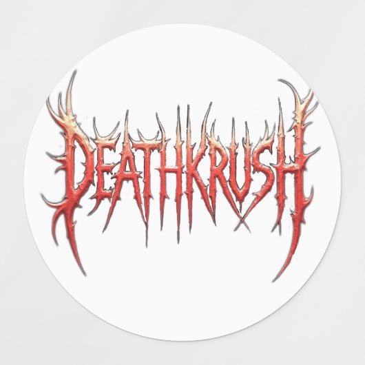 Deathkrush - Stickers ラベル (デザイン2)