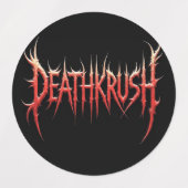 Deathkrush - Stickers ラベル (デザイン1)