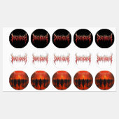 Deathkrush - Stickers ラベル (シート)