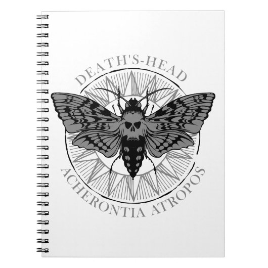 deaths head hawk moth ノートブック (正面)