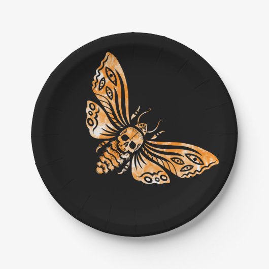 Death's Head Moth  ペーパープレート (正面)