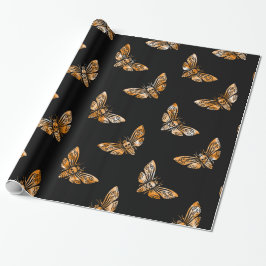 Death's Head Moth Pattern ラッピングペーパー