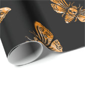 Death's Head Moth Pattern ラッピングペーパー (ロールコーナー)