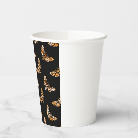 Death's Head Moth Pattern 紙コップ (左)