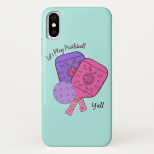 Deb JeffreyによるBoho インスパイア Pickleballの電話ケース iPhone X ケース