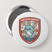 Debate Dolphin – Creative Brainstorming 缶バッジ (正面&裏面)