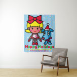Debbie and Peg's Christmas タペストリー<br><div class="desc">A fun Christmas party with Debbie and her dog Peg.</div>