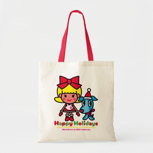 Debbie and Peg's Christmas トートバッグ (正面)