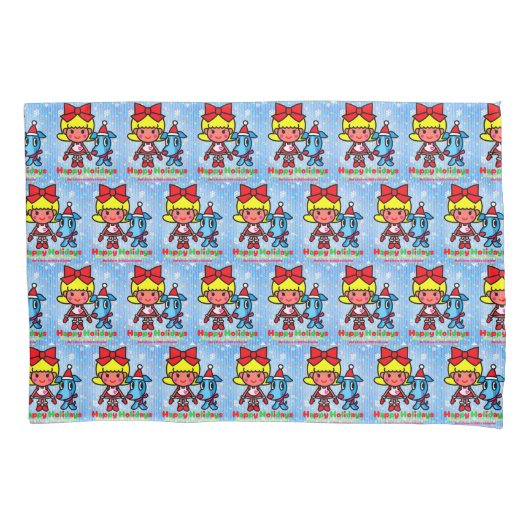 Debbie and Peg's Christmas 枕カバー (正面)