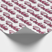 Debbie faded pink personalisiertes Geschenkpapier ラッピングペーパー (角)