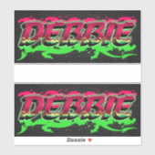 Debbie Vorname Name Graffiti Aufkleber Sticker シール (シート)