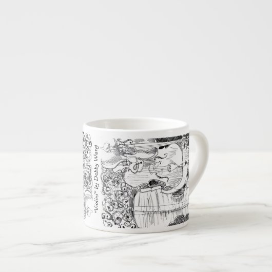 Debby Wang著Violiniのエスプレッソのマグ エスプレッソカップ (正面右)