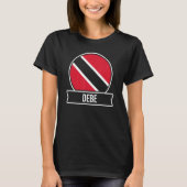 Debe Trinidad and Tobago cities & islands flag Tシャツ (正面)