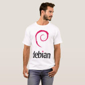 Debianのワイシャツ Tシャツ (正面フル)