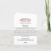 DeborahアンKlenzman著"Simone"のメッセージカード カード (裏面)