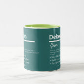 Deborah Personalized Girl Name Meaning Coffee Mug ツートーンマグカップ (中央)
