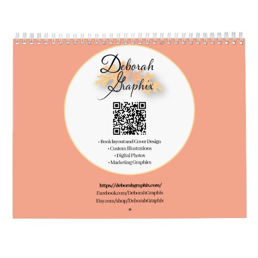 DeborahGraphix 2025カレンダー カレンダー (裏面)