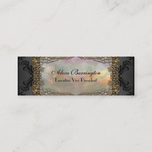 Debsauleaの細くエレガントなプロフェッショナル スキニー名刺 (正面)