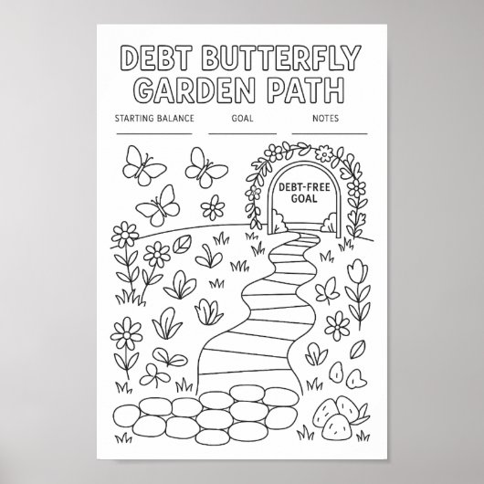 Debt Butterfly Garden Path Tracker  ポスター (正面)