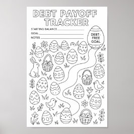 Debt Easter Egg Hunt Payoff Tracker  ポスター