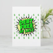 Debt Free At Last 招待状 (スタンド正面)