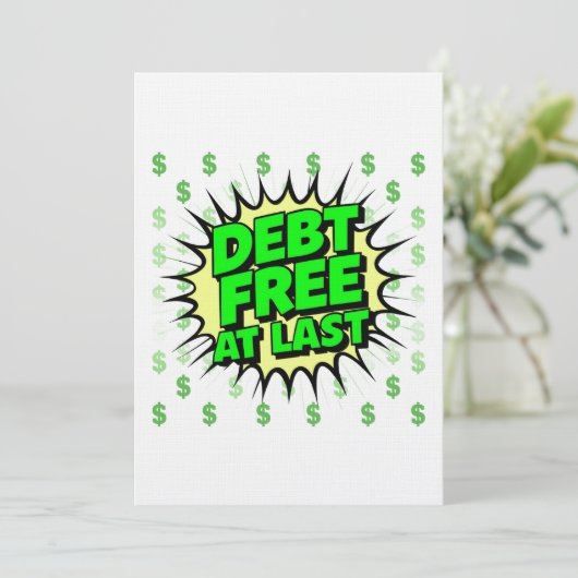 Debt Free At Last 招待状 (スタンド正面)