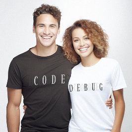 Debug Code Minimalist Clever Tシャツ