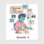 Debugging Life Geek Programmer シール (シート)