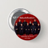 debushification: 政教分離 缶バッジ (正面&裏面)