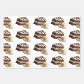 Decadent Chocolate Cake Slices with White Chocolat ラッピングペーパーシート (正面)