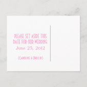 Decadent Damask日付はがきを保存 案内ポストカード (裏面)