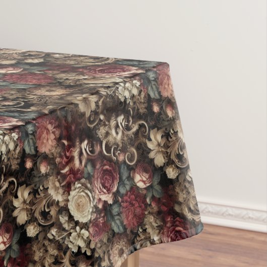 Decadent Devilly – ゴシック様式の中間パターン テーブルクロス (インサイチュ)