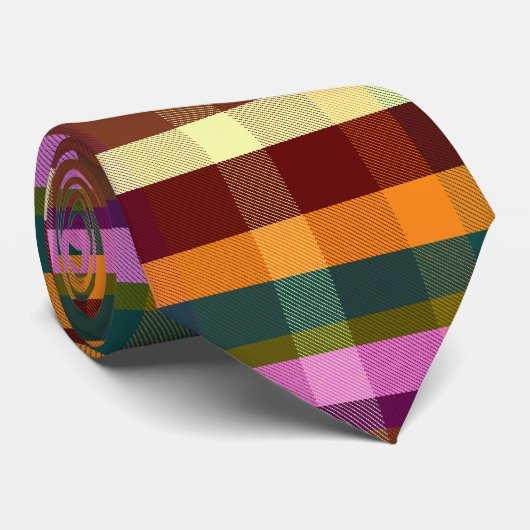 Decadent Warm Plaid DGRWP ネクタイ (ロール)