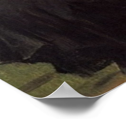  Decadent Young Woman After The Dance  Ceramic Til ポスター (角)