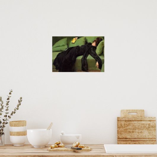  Decadent Young Woman After The Dance  Ceramic Til ポスター (キッチン)