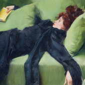 Decadent Young Woman Poster - Ramon Casasヴィンテージ ポスター