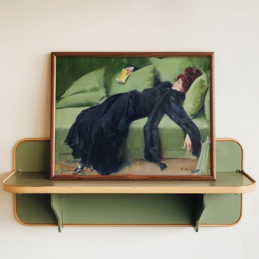 Decadent Young Woman Poster - Ramon Casasヴィンテージ ポスター