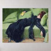 Decadent Young Woman Poster - Ramon Casasヴィンテージ ポスター (正面)