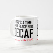 Decafのコーヒー嫌悪症のおもしろマグカップ コーヒーマグカップ (正面左)