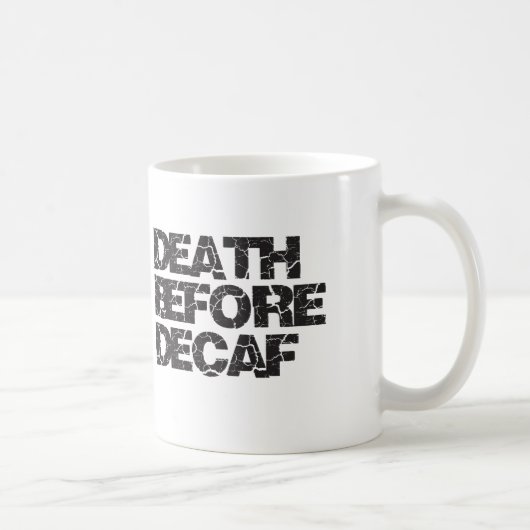 Decafの前の死 コーヒーマグカップ (右)