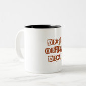 Decafの前の死 ツートーンマグカップ (正面左)
