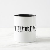 DECAFの前の死! 、hwのデザイン マグカップ (中央)