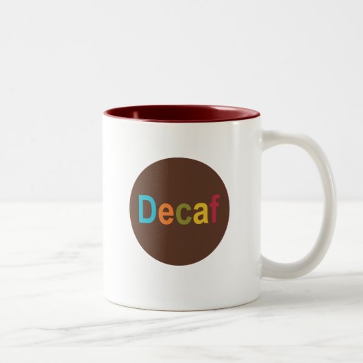 Decafの点のマグ ツートーンマグカップ (右)