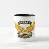 Decaf No Thanks Mug | Funny Anti Decaf Coffee Gift マグカップ (中央)
