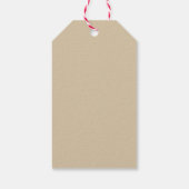 Decaffeinated Coffee Gift Tag – Retro Coffee Beans ギフトタグ (裏面)