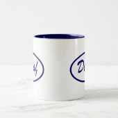 Decaffeinated Decafの一流パッチ ツートーンマグカップ (中央)