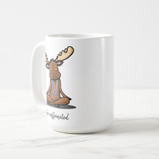 Decaffeinated Moose コーヒーマグカップ (正面左)