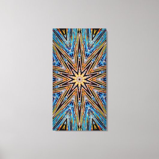 Decagon Starburst 21x40 Canvas Print キャンバスプリント (正面)